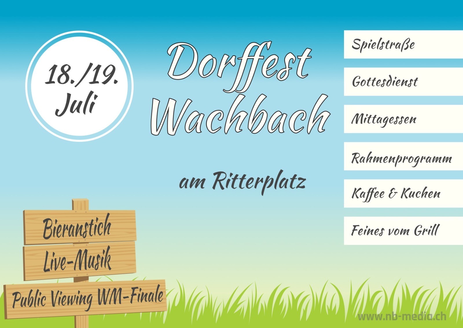 Flyer Dorffest 2026